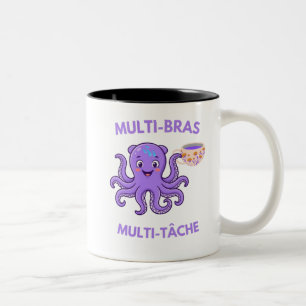Tasse 2 Couleurs Pieuvre Multitâche – 8 Bras, 1000 Missions et Beau