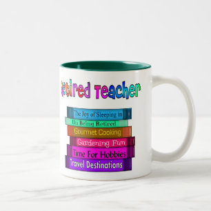 Tasse 2 Couleurs Pile retirée de cadeaux de professeur de
