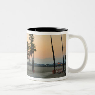 Tasse 2 Couleurs Pilier des Etats-Unis, la Californie, Santa Monica