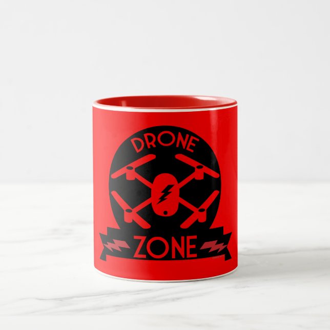Tasse 2 Couleurs Pilote de drone de loisir (Centre)