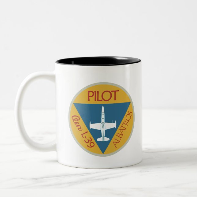 Tasse 2 Couleurs Pilote L-39 (Gauche)