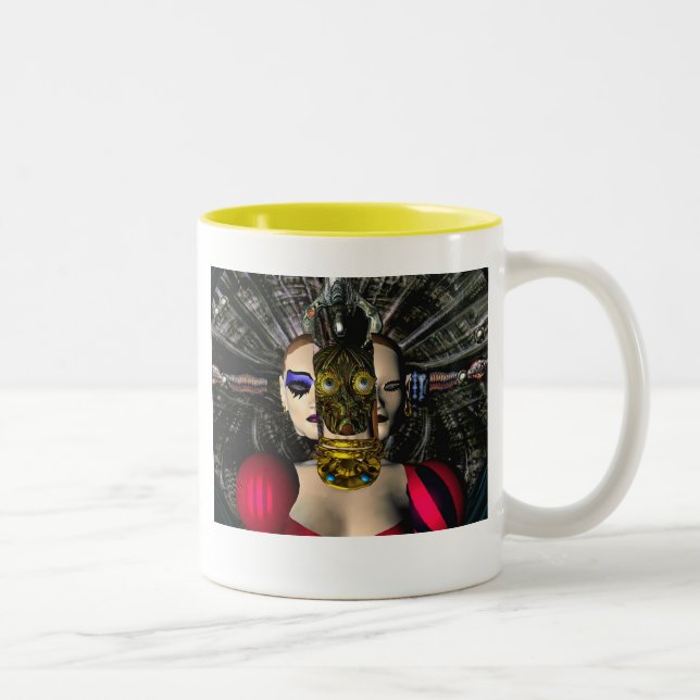 Tasse 2 Couleurs PILOTE SPACESHIP ANDROID XENIA, Science-fiction (Droit)