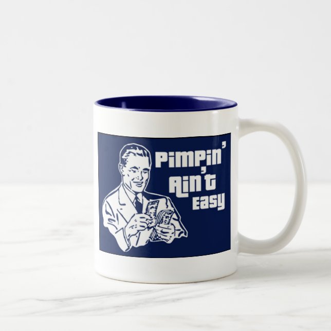 Tasse 2 Couleurs Pimpin n'est pas facile (Droit)