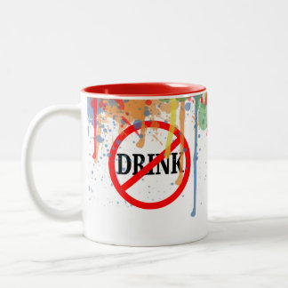 Tasse 2 Couleurs Pinceau d'artiste, Ne Pas Boire
