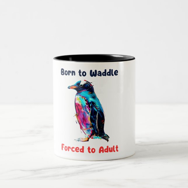 Tasse 2 Couleurs Pingouin (Centre)