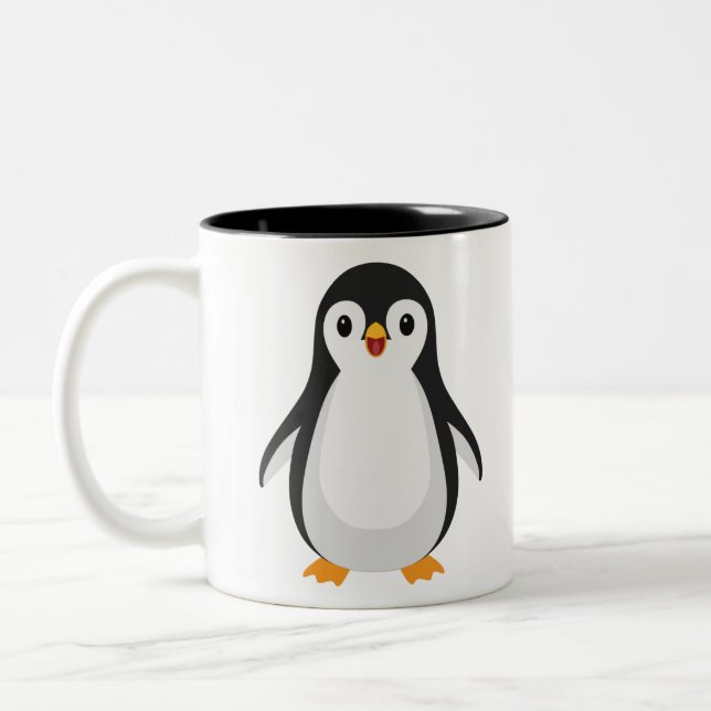 Tasse 2 Couleurs Pingouin simple (Gauche)