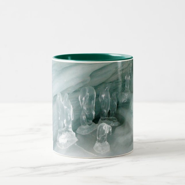 Tasse 2 Couleurs Pingouins dans la glace (Centre)