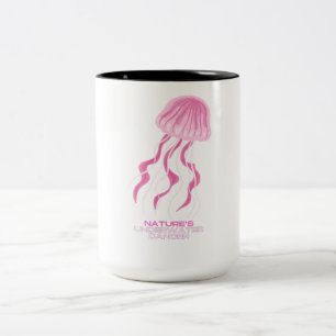 Tasse 2 Couleurs Pink Jellyfish : La danseuse sous-marine de la nat