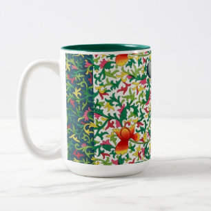 Tasse 2 Couleurs Pink Lotus Garden Chinoiserie Botanique