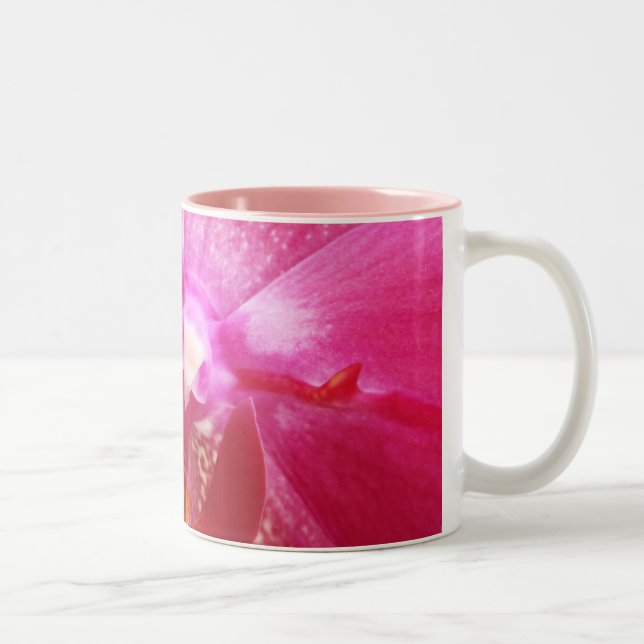 Tasse 2 Couleurs Pink Orchid Flower (Droit)