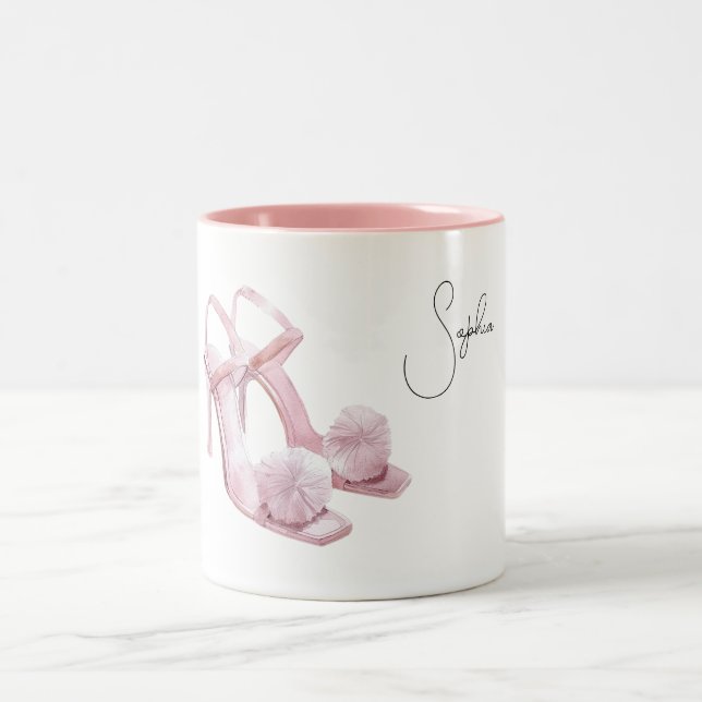 Tasse 2 Couleurs Pink Puffs High Heels (Centre)