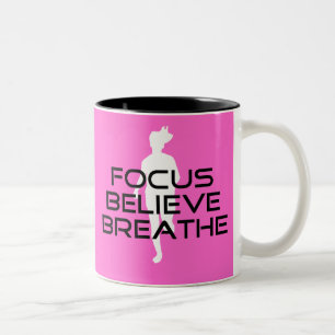 Tasse 2 Couleurs Pink Running Focus Croire Respire