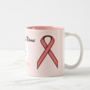 Tasse 2 Couleurs Pink Standard Ribbon Tmpl par Kenneth Yoncich