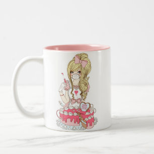 Tasse 2 Couleurs Pinkarol pour la baisse complètement mignonne