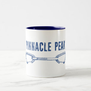 Tasse 2 Couleurs Pinnacle Peak Arizona Escalade sur Roche Tirettes