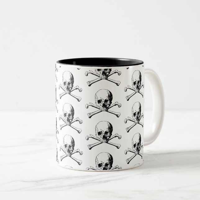 Tasse 2 Couleurs Pirate (Devant droit)
