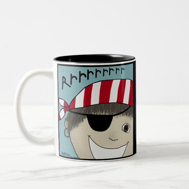 Tasse 2 Couleurs Pirate Boy Rrrrrr (Gauche)