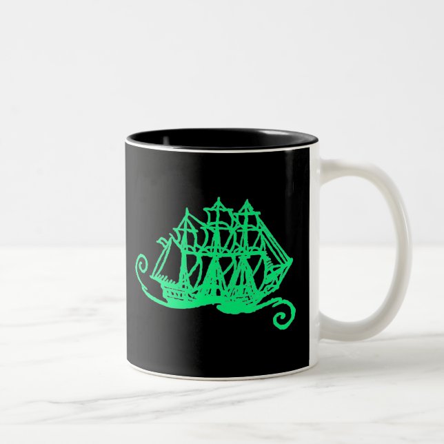 Tasse 2 Couleurs Pirates de lueur ! (Droit)