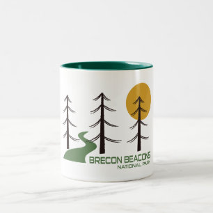 Tasse 2 Couleurs Piste du parc national Brecon Beacons