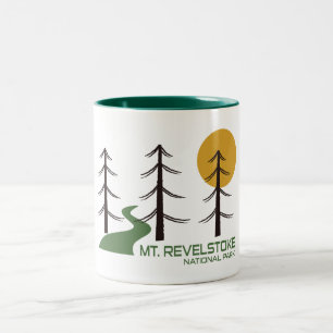 Tasse 2 Couleurs Piste du parc national du Mont-Revelstoke