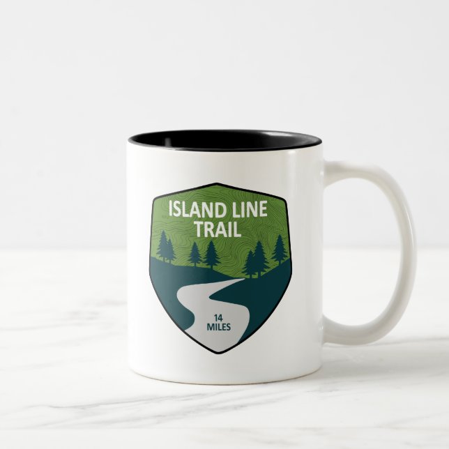 Tasse 2 Couleurs Piste Island Line (Droit)