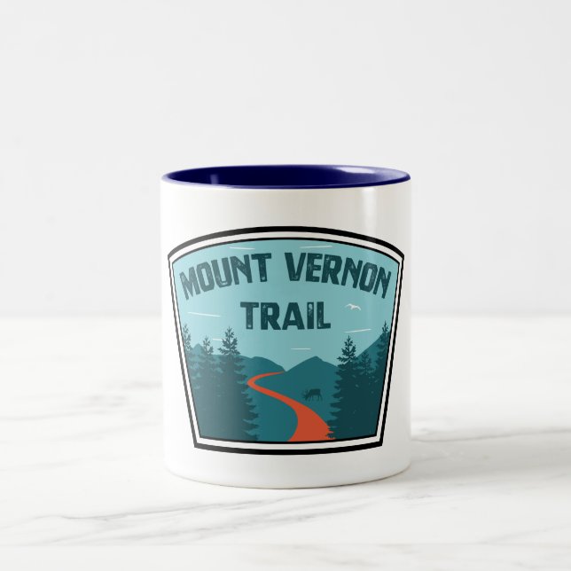 Tasse 2 Couleurs Piste Mount Vernon (Centre)