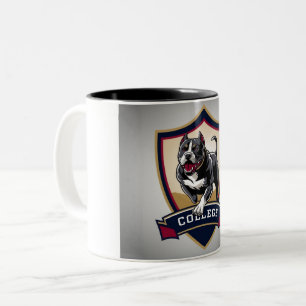 Tasse 2 Couleurs Pitbull à l'université : Logo