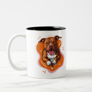 Tasse 2 Couleurs Pitbull Love