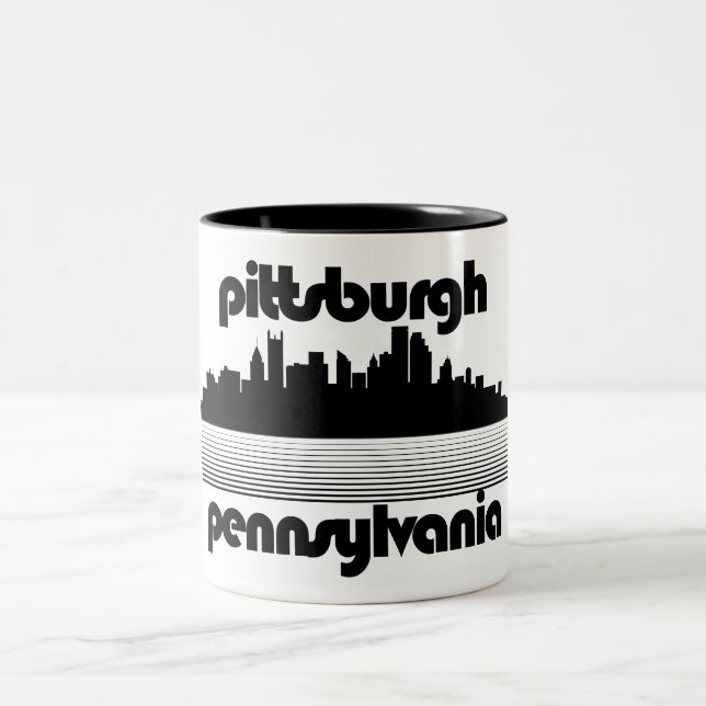 Tasse 2 Couleurs Pittsburgh Pennsylvanie (Centre)