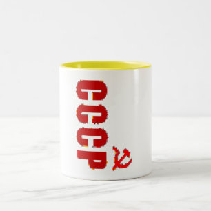 TASSE 2 COULEURS PIXEL DE SOVIÉTIQUE DE CCCP SSSR