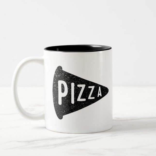 Tasse 2 Couleurs Pizza (Gauche)