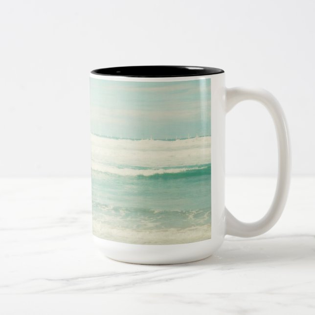 Tasse 2 Couleurs Plage (Droit)