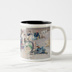 Tasse 2 Couleurs Plage chez Yport, 1878 (huile sur la toile)