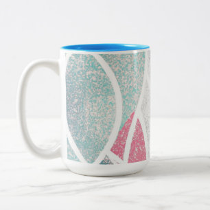 Tasse 2 Couleurs Plage/côte vagues abstraites