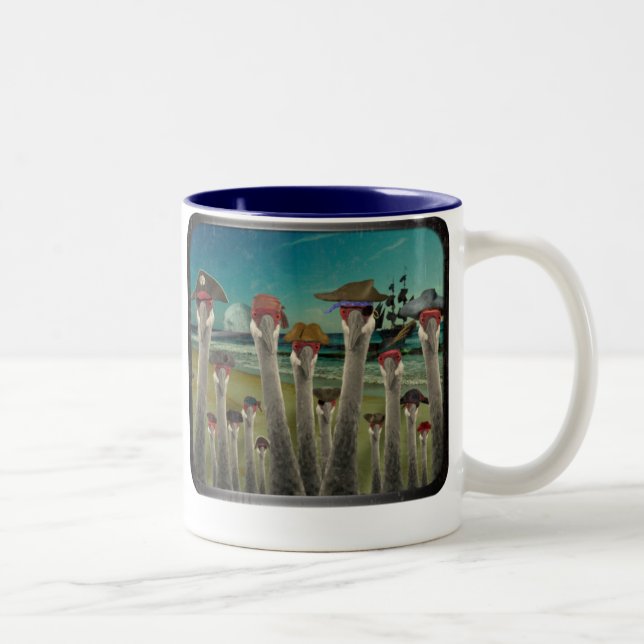 Tasse 2 Couleurs Plage de Cranes_Twilight de pirate (Droit)