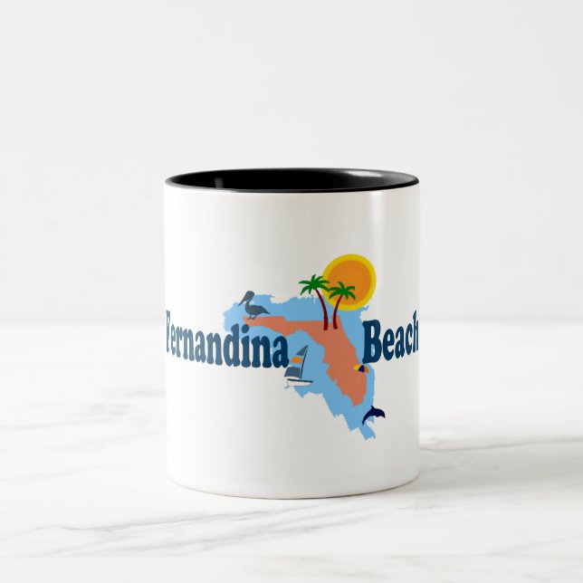 Tasse 2 Couleurs Plage de Fernandina (Centre)