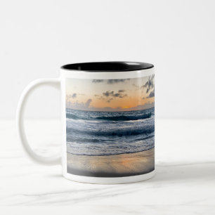 Tasse 2 Couleurs plage de lever de soleil à Hawaï