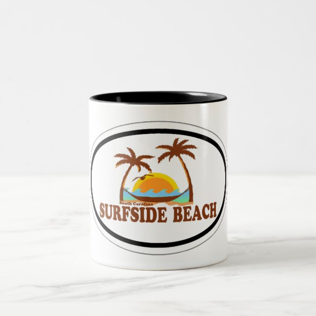 Tasse 2 Couleurs Plage de Surfside (Centre)