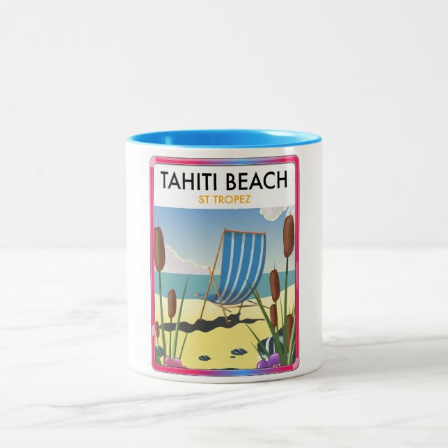 Tasse 2 Couleurs Plage de Tahiti st tropez (Centre)