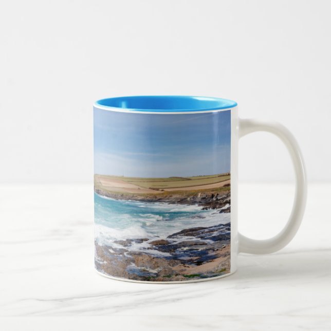 Tasse 2 Couleurs Plage |England de baie de Boobys (Droit)