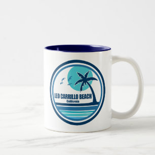 Tasse 2 Couleurs Plage Leo Carrillo Californie Palmier Oiseaux