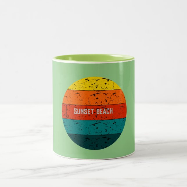 Tasse 2 Couleurs Plage Sunset (Centre)