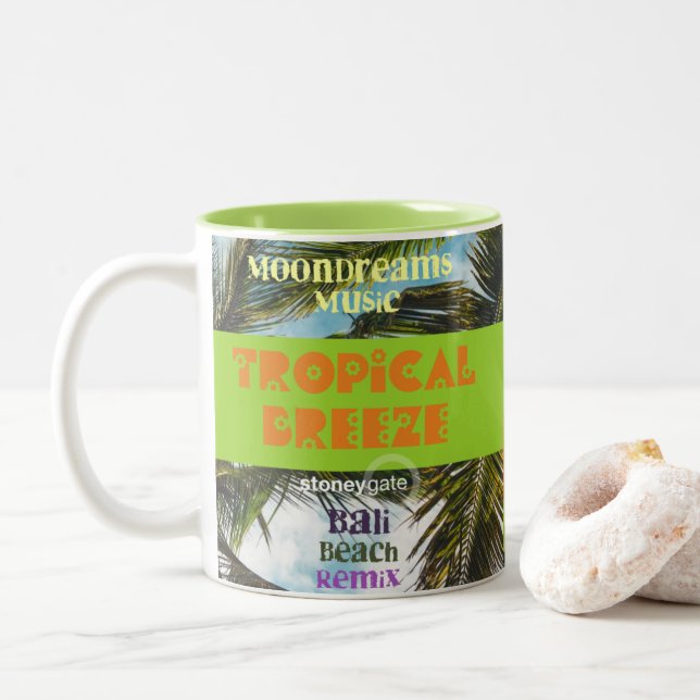 Tasse 2 Couleurs Plage Tropical Breeze Bali (Avec donut)
