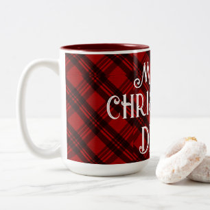Tasse 2 Couleurs Plaid moderne et élégant