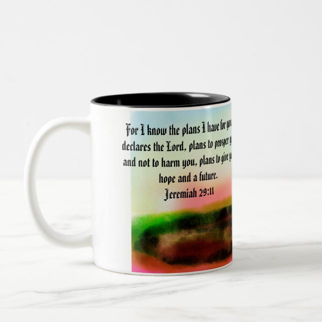 Tasse 2 Couleurs plan de Jésus  (Gauche)