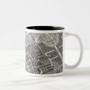 Tasse 2 Couleurs Plan de Paris, connu sous le nom de 'Plan de