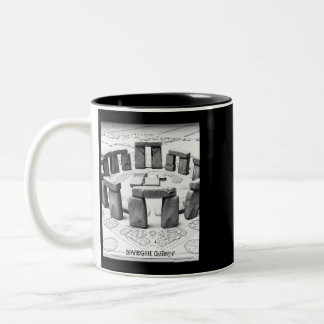 Tasse 2 Couleurs Plan de Stonehenge Sites mégalithiques antiques
