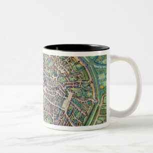 Tasse 2 Couleurs Plan de ville de Bruges, de 'Civitates Orbis