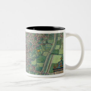 Tasse 2 Couleurs Plan de ville de Bruxelles, de 'Terra de Civitates
