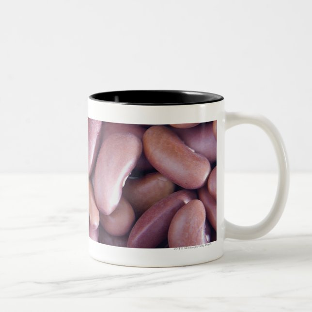Tasse 2 Couleurs Plan rapproché des haricots nains (Droit)